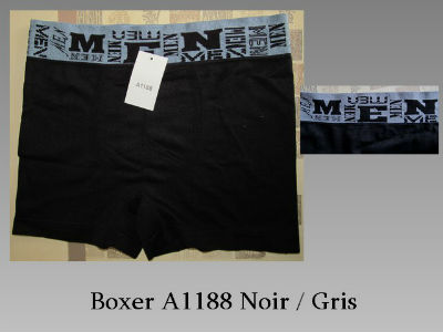 Boxer A1188 noir/gris