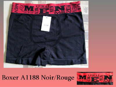 Boxer A1188 noir/rouge