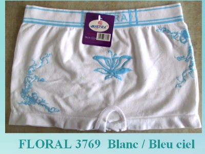Shorty Floral 3769 Blanc