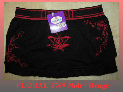 Shorty Floral 3769 Noir